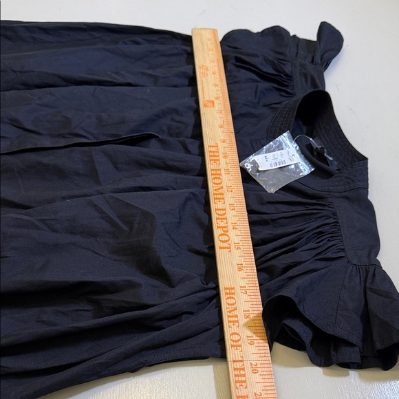 Madewell Flutter Sleeve Button-Front Mini Dress in Poplin Size XS - Picture 8 of 12